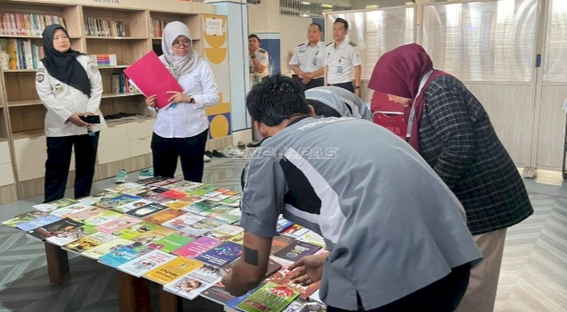 Lapas Cipinang Pastikan Bantuan Buku Perpusnas Tepat Guna