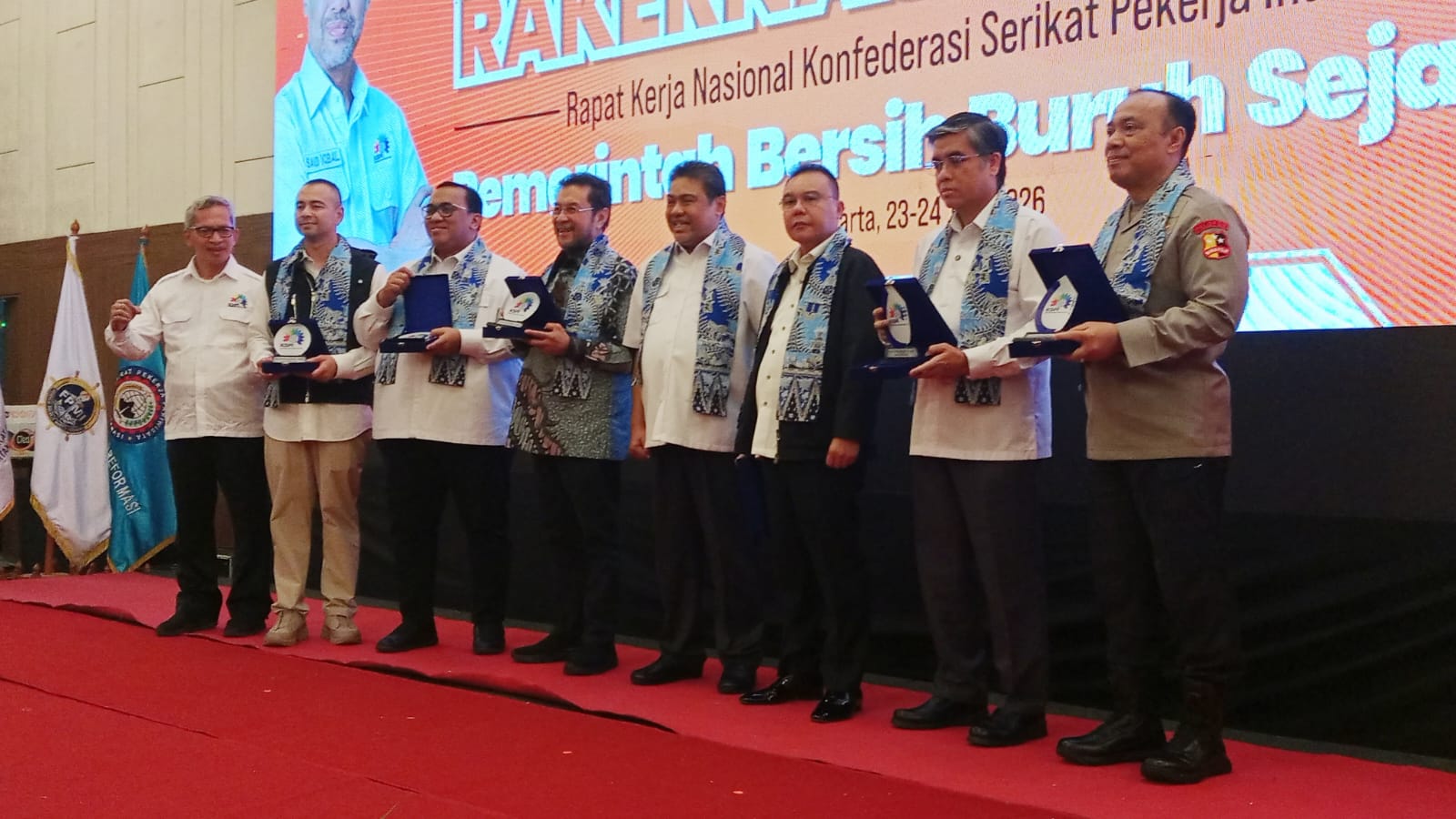 Rapat Kerja Nasional KSPI 2026 di Jakarta: Menaker Yassierli, Wakapolri Dedi Prasetyo, Said Iqbal, KSPSI, dan DPR RI Bahas Penguatan Perlindungan Buruh
