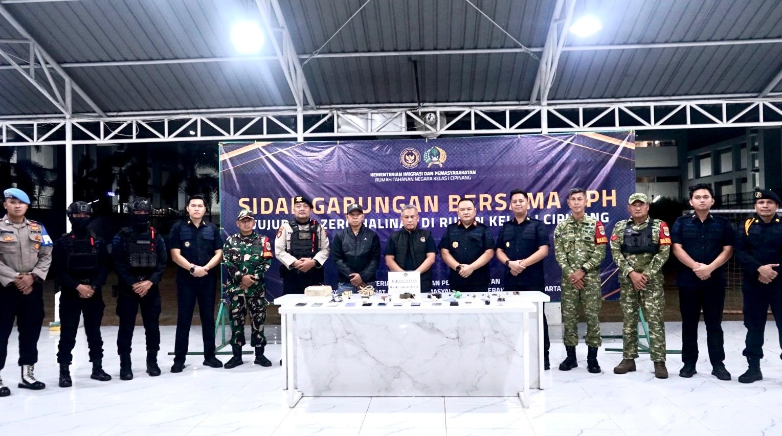 Razia Gabungan di Rutan Cipinang, TNI-Polri dan BNN Turun Langsung, Narkoba Tidak Ditemukan